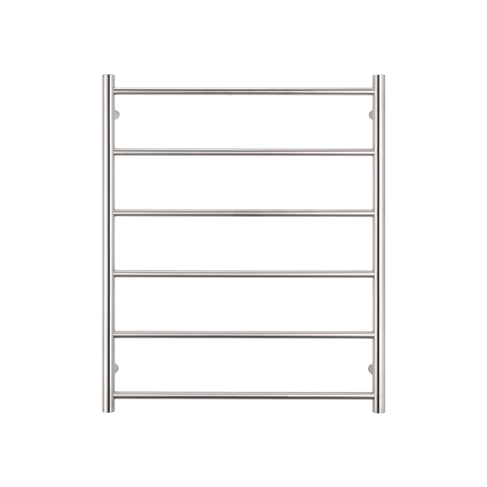 Radiant Brushed Satin 700 x 830mm Round NON-HEATED Towel Rail
