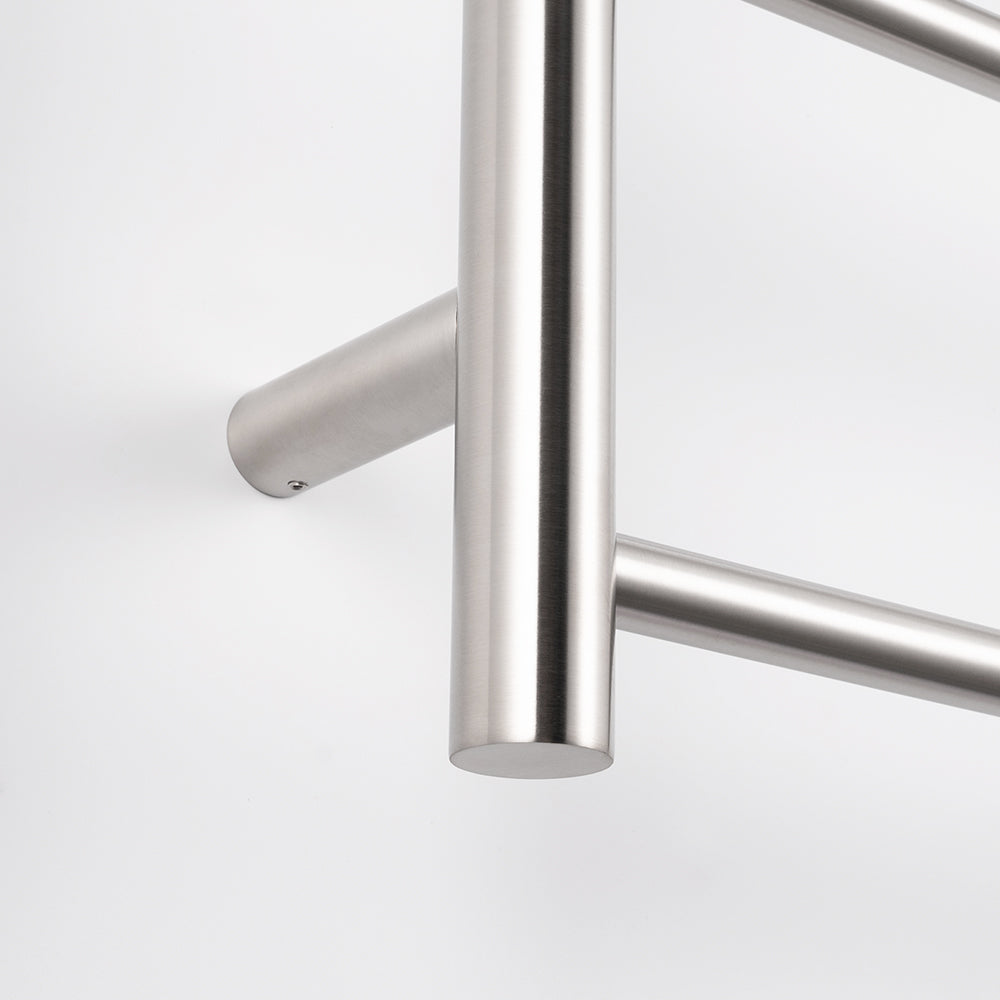Radiant Brushed Satin 700 x 830mm Round NON-HEATED Towel Rail