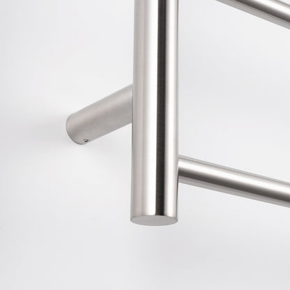 Radiant Brushed Satin 700 x 830mm Round NON-HEATED Towel Rail