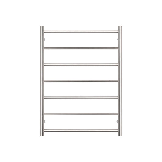 Radiant Brushed Satin 600 x 800mm Square HEATED Towel Rail LEFT