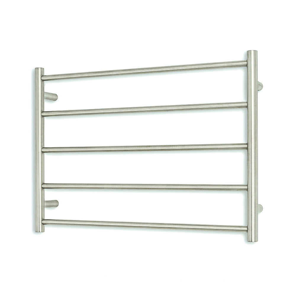 Radiant Brushed Satin 750 X 550mm Round NON-HEATED Towel Rail