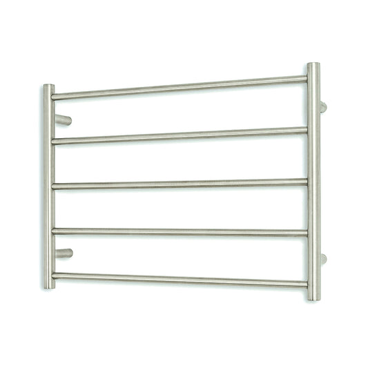 Radiant Brushed Satin 750 X 550mm Round NON-HEATED Towel Rail