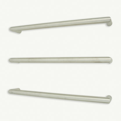 Radiant Brushed Satin 650mm Round Single Bar Towel Rail