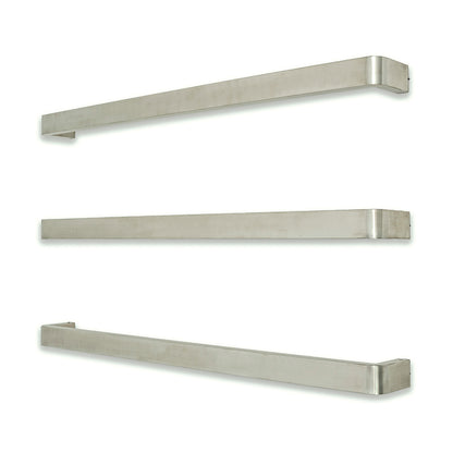 Radiant Brushed Satin 650mm Single Square Bar with Rounded ends