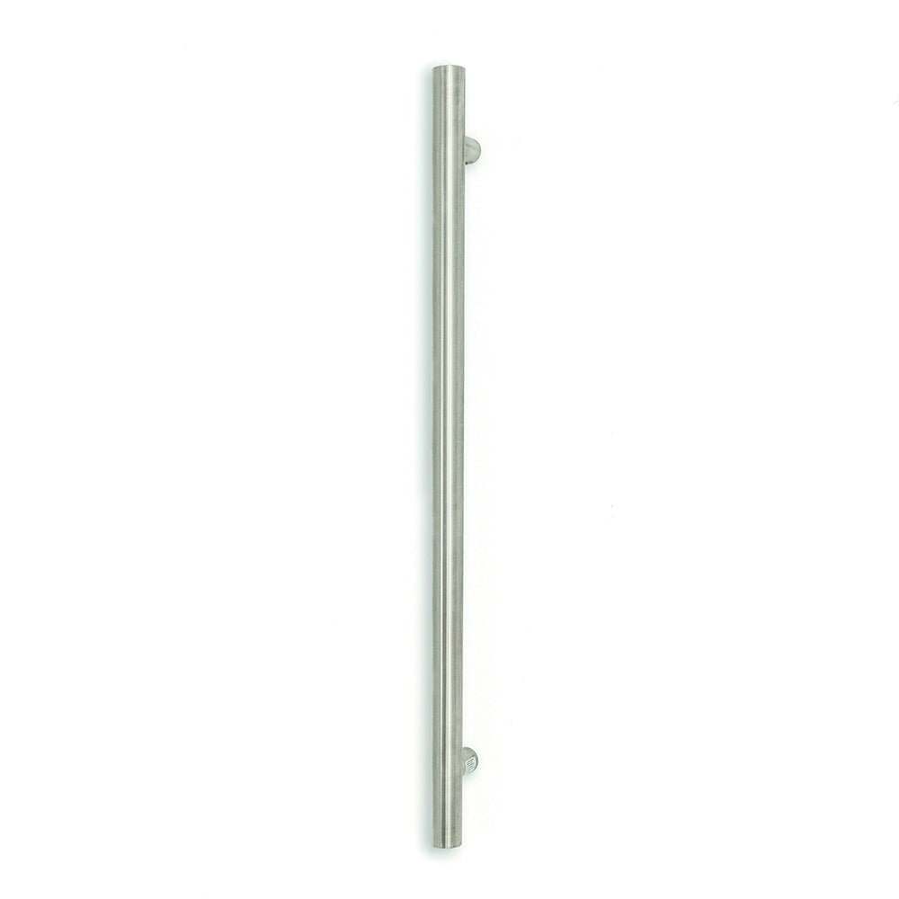 Radiant Brushed Satin Vertical 950mm Round NON-HEATED Single Bar Towel Rai