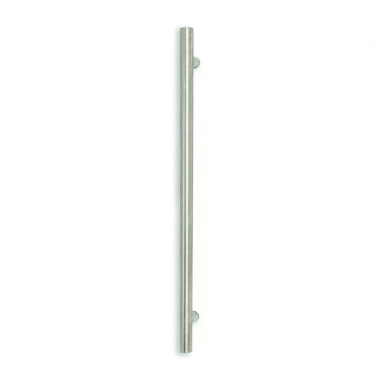 Radiant Brushed Satin Vertical 950mm Round NON-HEATED Single Bar Towel Rai