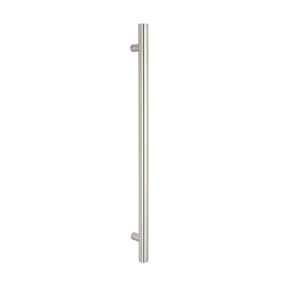 Radiant Vertical Single HEATED Towel Bar  40mm X 950mm - Brushed Satin