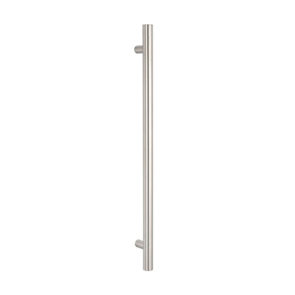 Radiant Vertical Single HEATED Towel Bar  40mm X 950mm - Brushed Satin