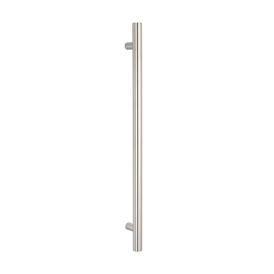 Radiant Vertical Single HEATED Towel Bar  40mm X 950mm - Brushed Satin
