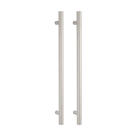 Radiant Vertical Single HEATED Towel Bar  40mm X 950mm - Brushed Satin