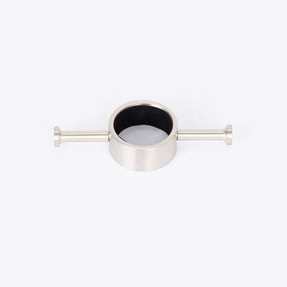 Radiant Vertical Towel Rail Hook for Vertical HEATED Bar Brushed Satin