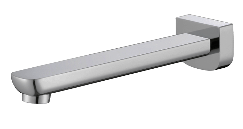 'Chaser' Bath Spout 200mm - Nickle