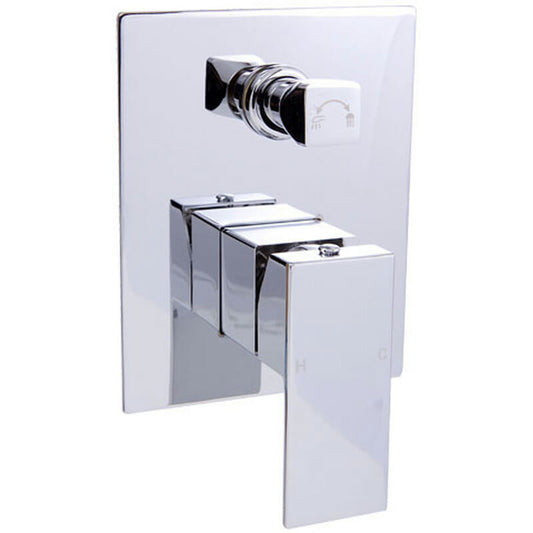 Rosa Wall Mixer With Diverter - Chrome
