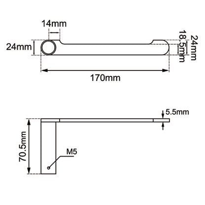 RUSHY Series Brushed Brass Toilet Paper Holder