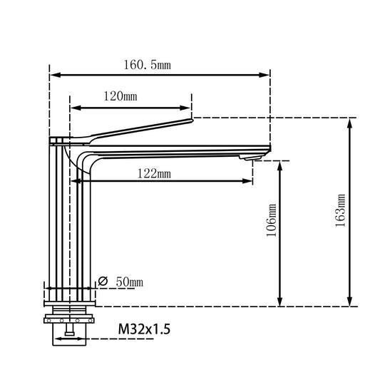 RUSHY Series Brushed Nickel Basin Mixer