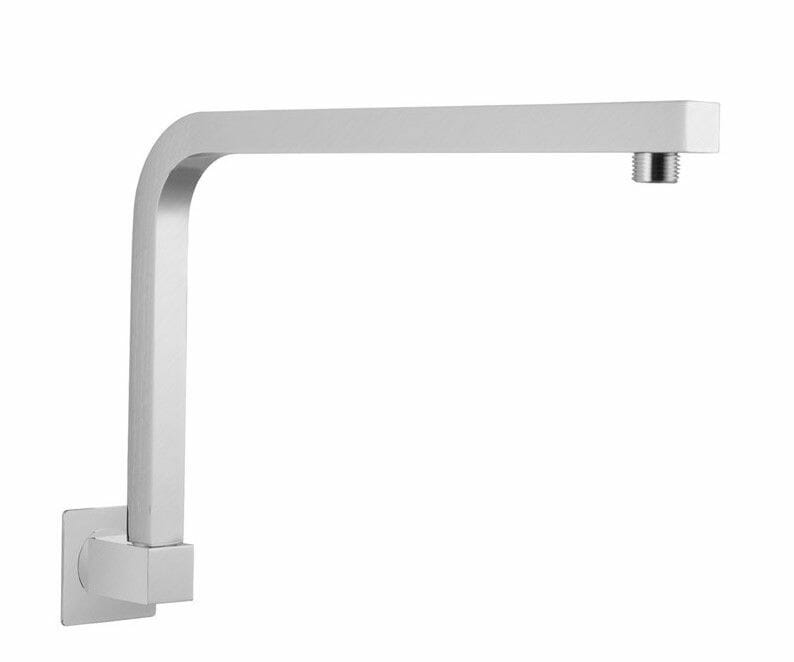 Square Brushed Nickel Swivel Shower Arm