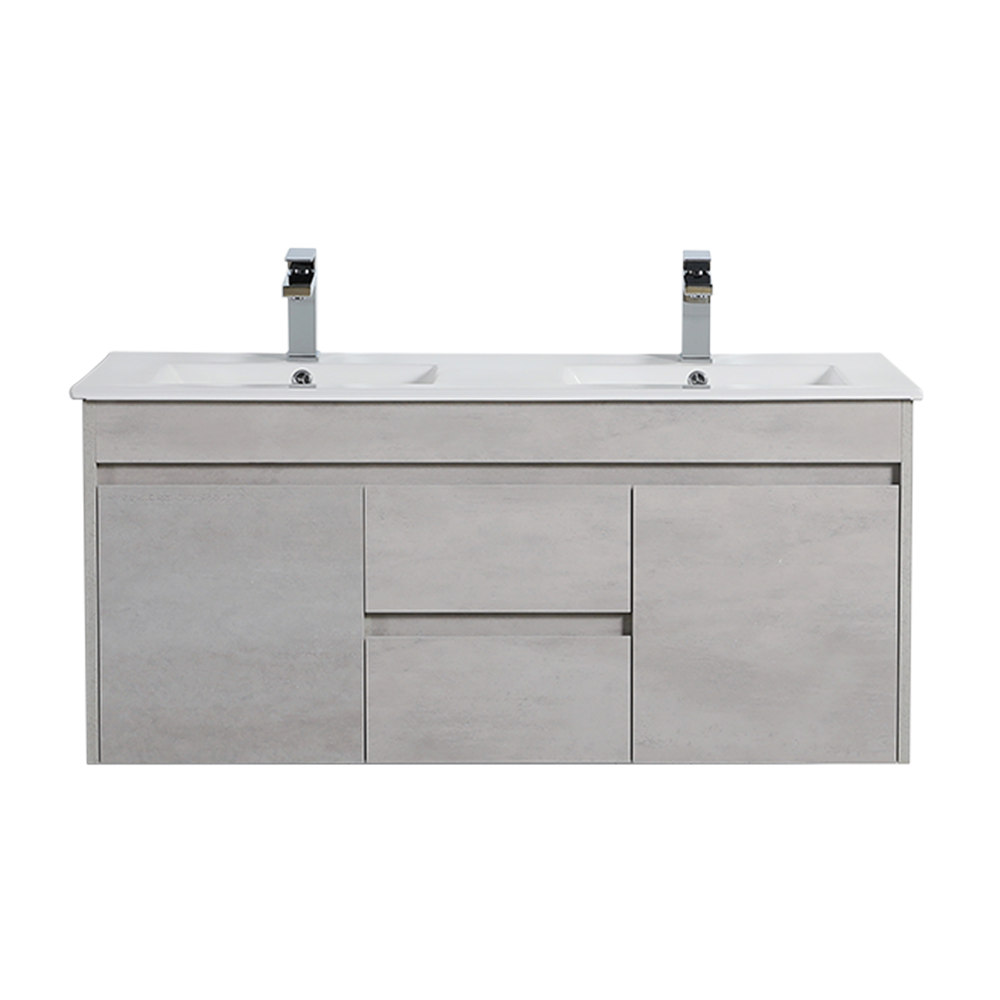 Nova Plywood Wall Hung Vanity - Concrete   Grey - 1200mm
