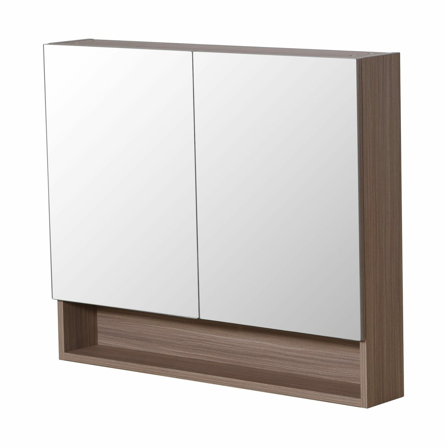 Stella Walnut Shaving Cabinet - Double   Doors - Oak - 900mm