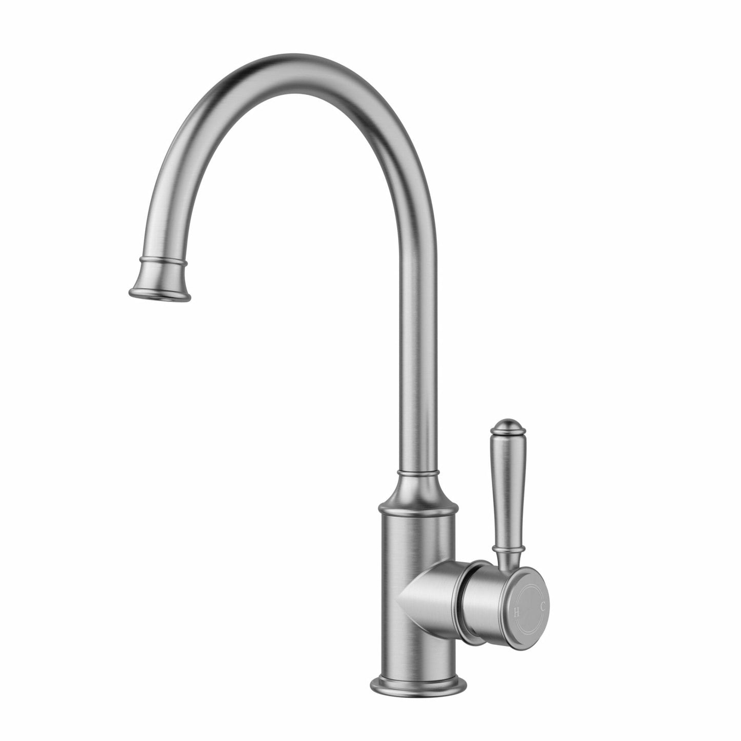 Clasico Gooseneck Sink Mixer in Brushed Nickel