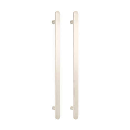 Radiant VERTICAL FLAT BAR TOWEL RAIL 50 X 930MM COOL BRUSHED NICKEL