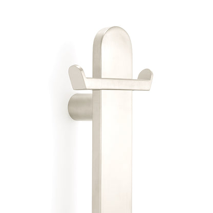 Radiant VERTICAL FLAT BAR HOOK COOL BRUSHED NICKEL