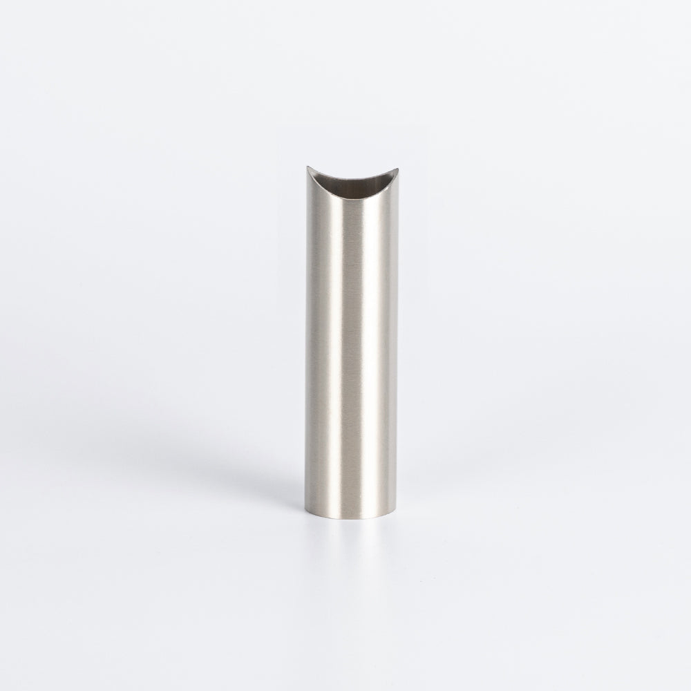 Radiant COOL Brushed Nickel round tube leg 90mm