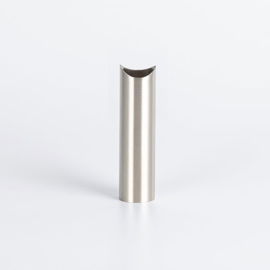 Radiant COOL Brushed Nickel round tube leg 90mm