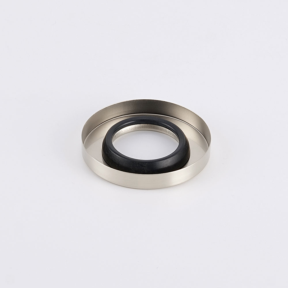 Radiant Cool Brushed Nickel Vertical towel rail (round & flat) Cover Plate