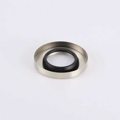 Radiant Cool Brushed Nickel Vertical towel rail (round & flat) Cover Plate