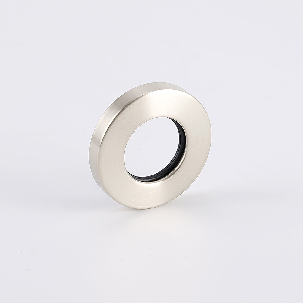 Radiant Cool Brushed Nickel Vertical towel rail (round & flat) Cover Plate