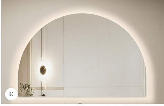 1500mm LED Moonlight Archie Frameless Mirror - 1500(W)x1000(H)