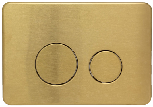 R&T Dual Flush Plate Round - Gold