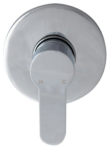 Maya Round Spoon Shaped Handle Wall Mixer - Chrome