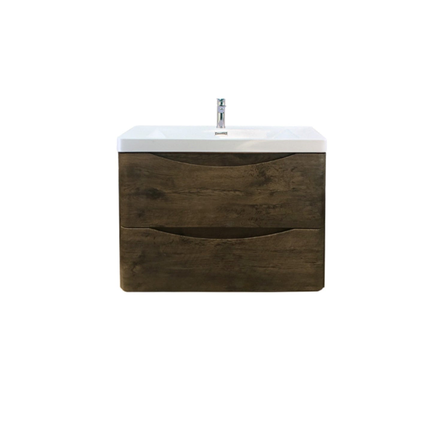 Oakland Wood Grain PVC Vanity - Dark Oak - 600mm
