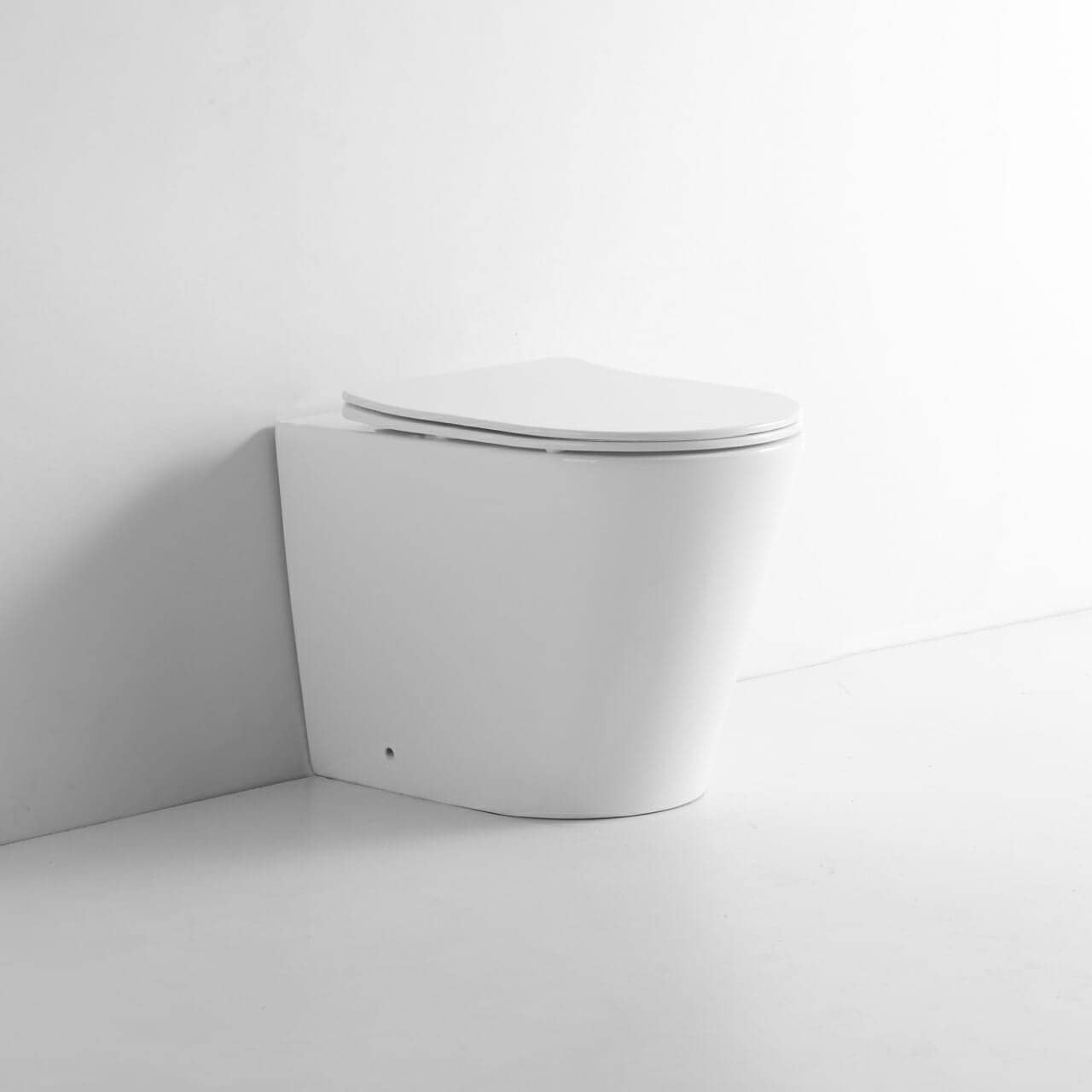Ceramic Bathroom Rimless Toilet WC Floor Mounted Toilet Seat