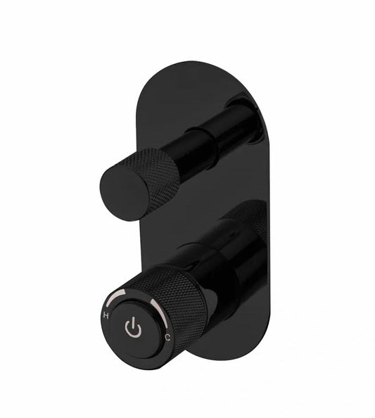 Push Diverter Mixer  - Matt Black