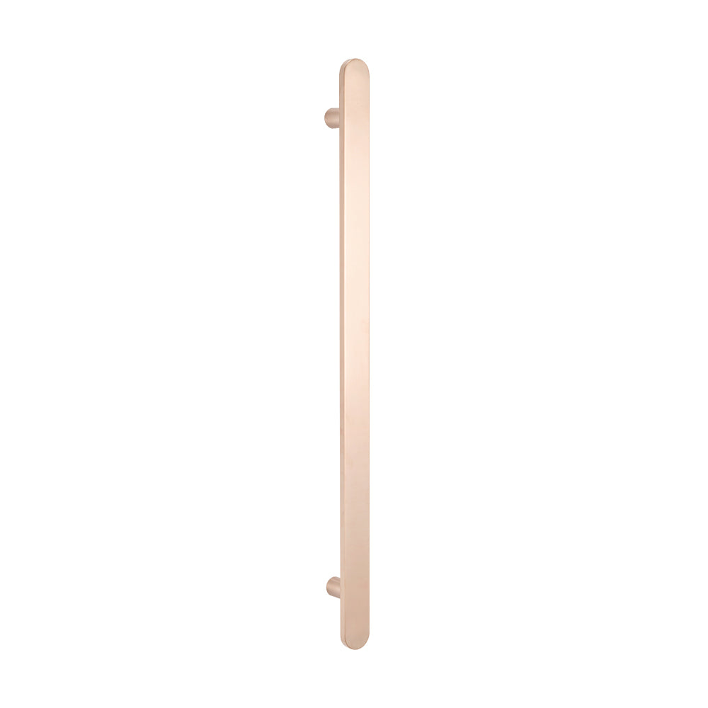 Radiant Champagne Flat Profile Vertical 930mm NON-HEATED Single Bar Towel Rail