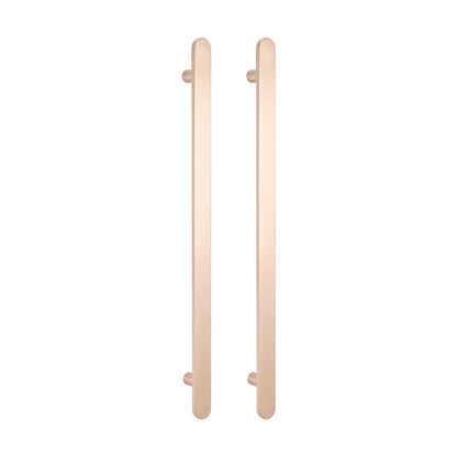 Radiant VERTICAL FLAT BAR TOWEL RAIL 50 X 930MM CHAMPAGNE