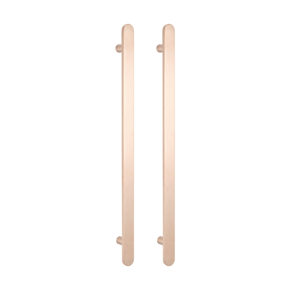 Radiant Champagne Flat Profile Vertical 930mm NON-HEATED Single Bar Towel Rail