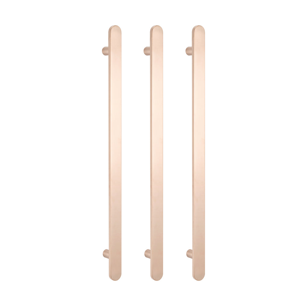 Radiant Champagne Flat Profile Vertical 930mm NON-HEATED Single Bar Towel Rail
