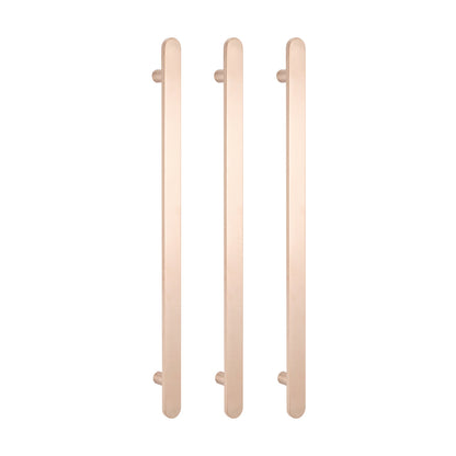 Radiant Champagne Flat Profile Vertical 930mm NON-HEATED Single Bar Towel Rail