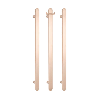 Radiant Champagne Flat Profile Vertical 930mm NON-HEATED Single Bar Towel Rail