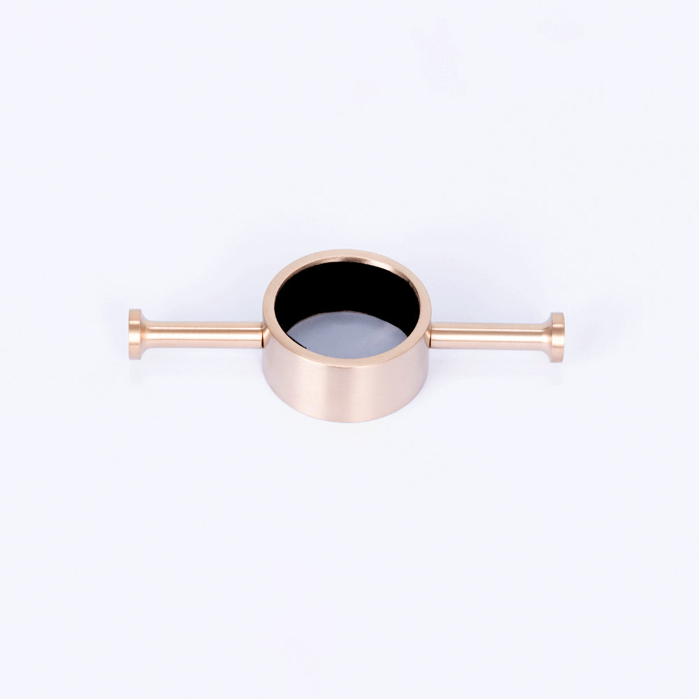 Radiant Champagne Vertical 950mm Round NON-HEATED Single Bar Towel Rail