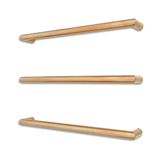 Radiant Champagne 650mm Round Single Bar Towel Rail