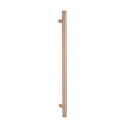 Radiant Champagne Vertical 950mm Round NON-HEATED Single Bar Towel Rail