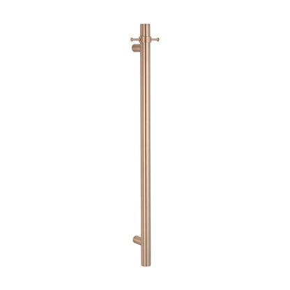 Radiant Vertical Towel Rail Hook for Vertical HEATED Bar Champagne