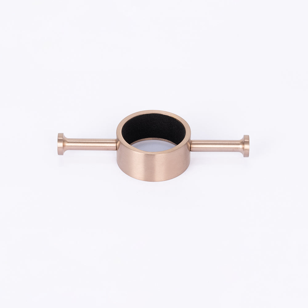 Radiant Vertical Towel Rail Hook for Vertical HEATED Bar Champagne