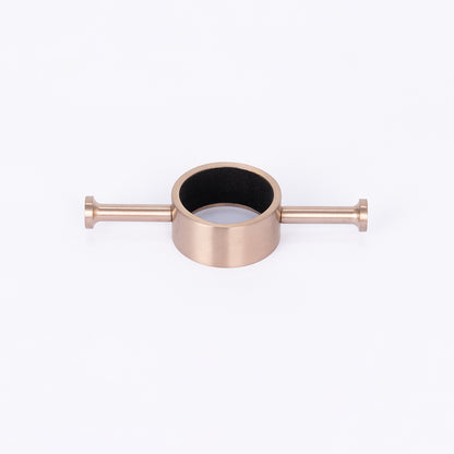 Radiant Vertical Towel Rail Hook for Vertical HEATED Bar Champagne