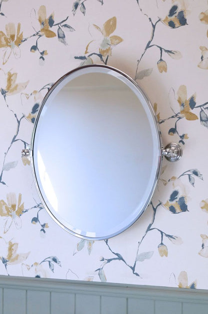 Mayer Oval Mirror - Chrome