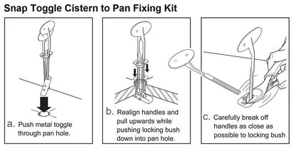 Cistern to Pan Snap Toggle Blind Fixing Kit